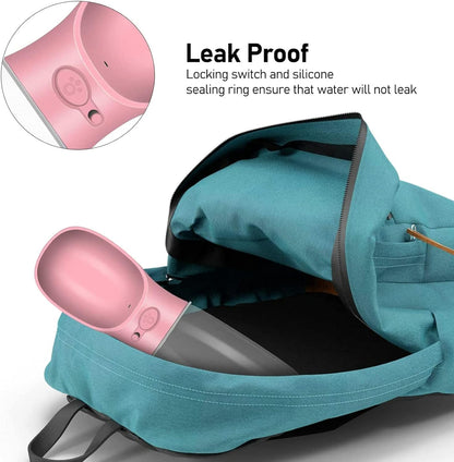 Dog Water Bottle (Cherry Pink 19Oz)