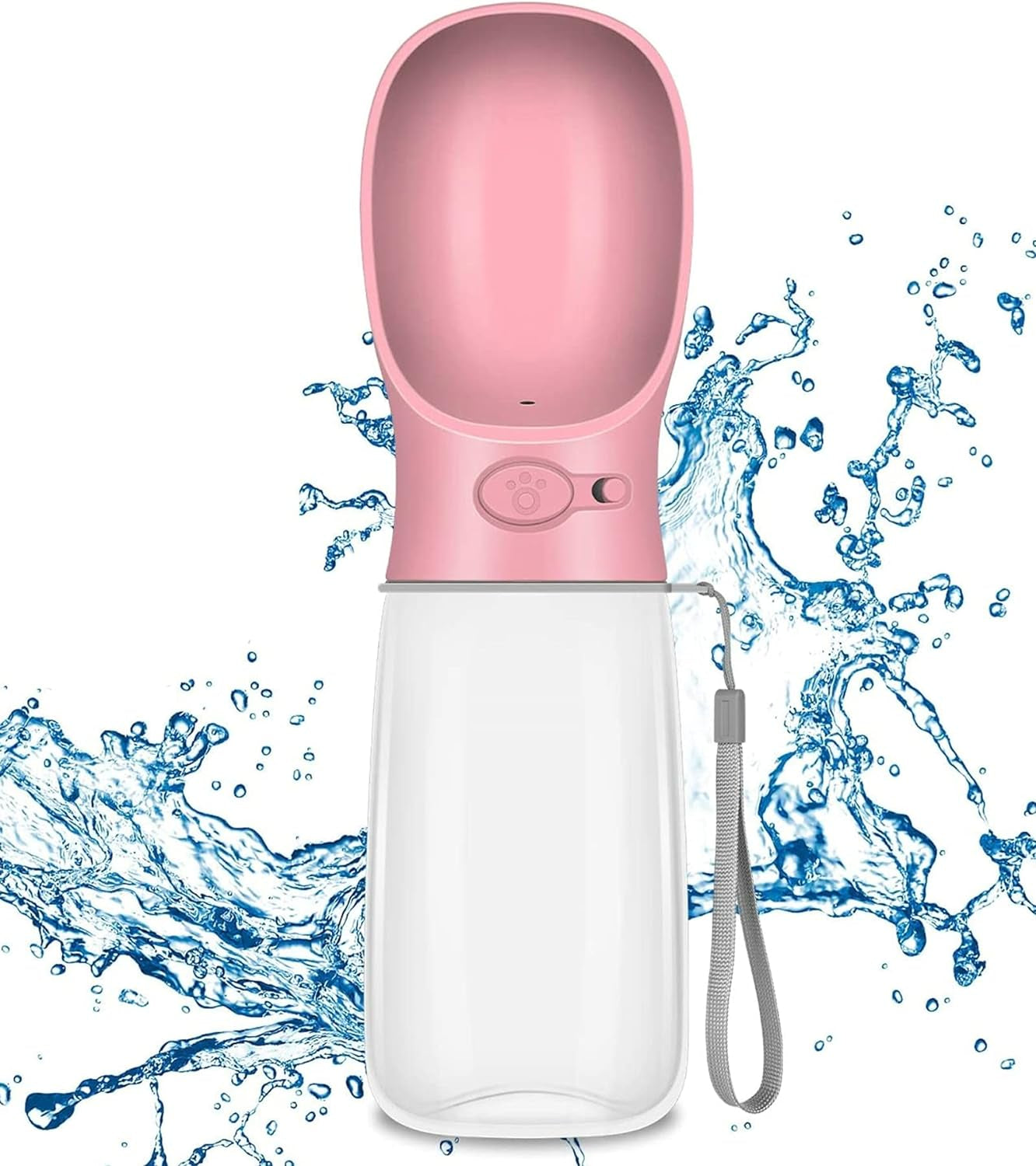 Dog Water Bottle (Cherry Pink 19Oz)